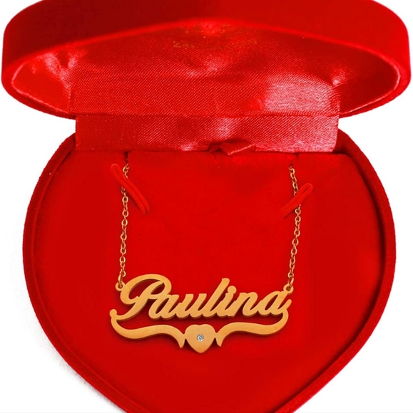 Necklace with name Paulina, heart design - Picture 4 of 9